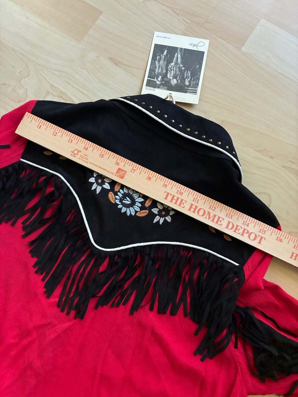 NWT John Moon Texas Women's Embroidered Fringe Western Shirt Size L - Picture 5 of 7